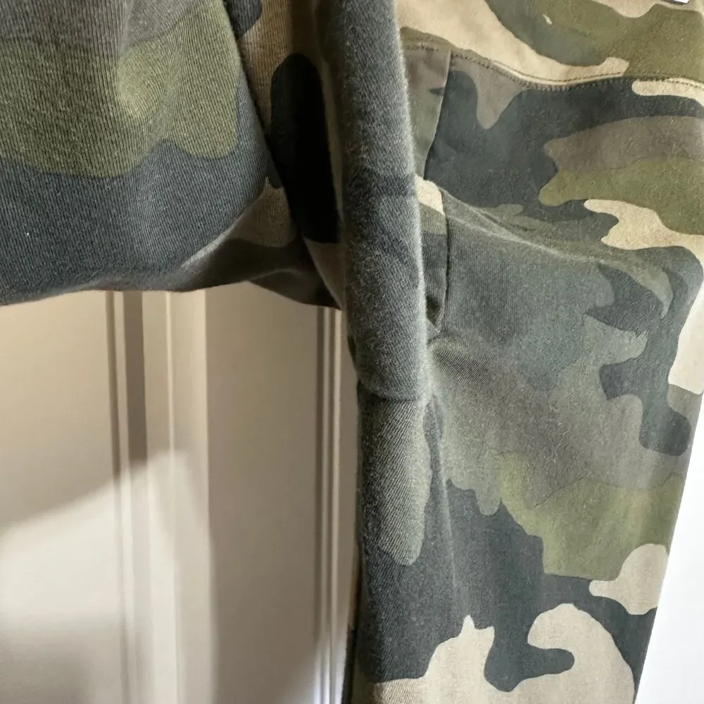 J.Crew Camo Print‎ High Waisted Leggings Athleisure Workout Pants Size M